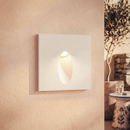 Baliza Exterior LED 3W Empotrable Pared Cuadrado Aluminio Adam