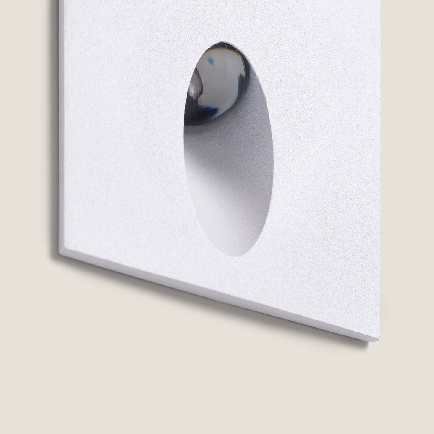 Baliza Exterior LED 3W Empotrable Pared Cuadrado Aluminio Adam