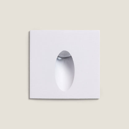 Baliza Exterior LED 3W Empotrable Pared Cuadrado Aluminio Adam