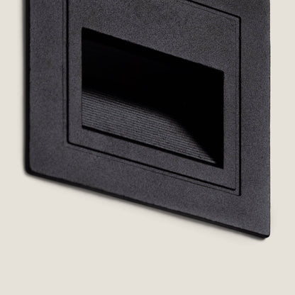Baliza Exterior LED 3W Empotrable Pared Cuadrado Aluminio Olite