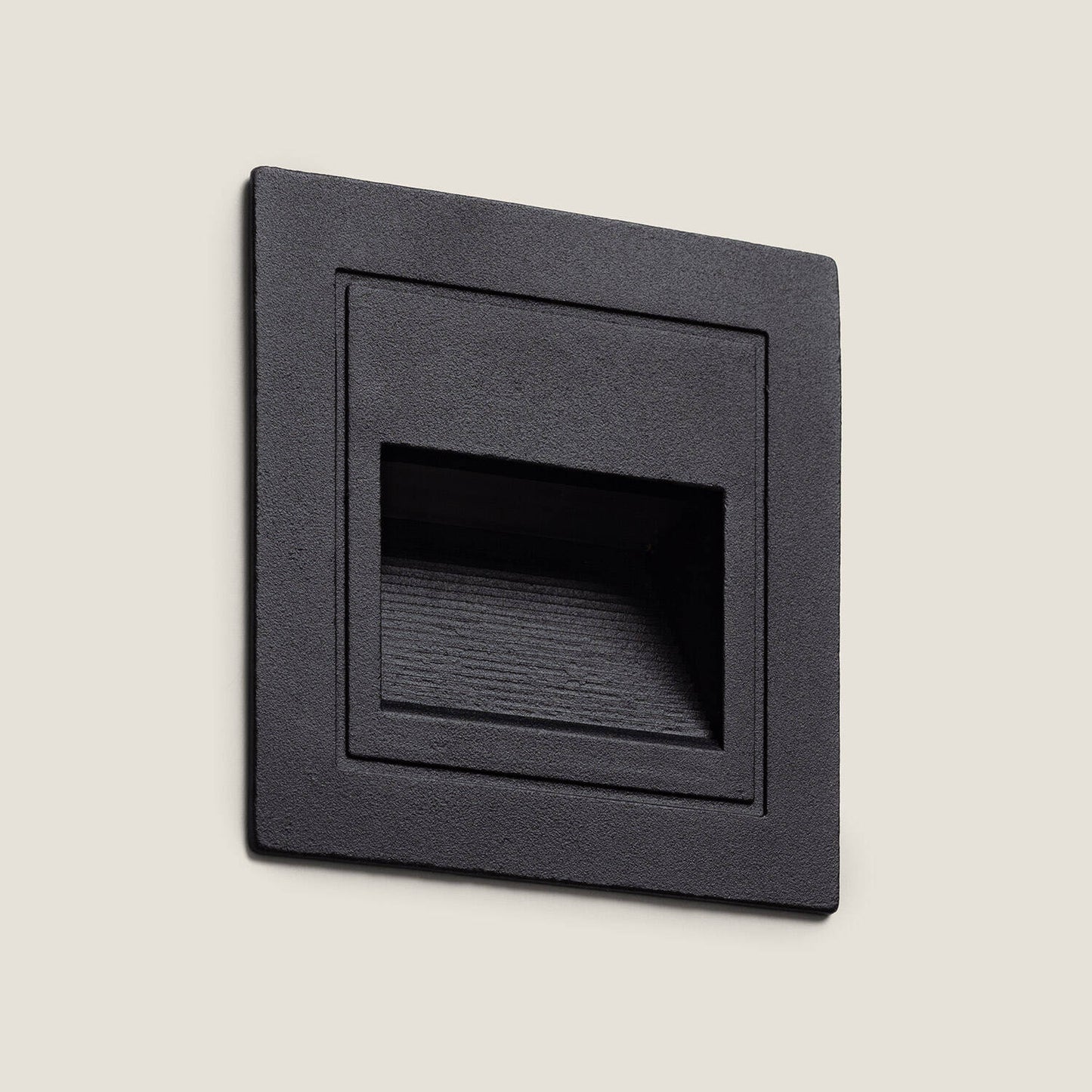 Baliza Exterior LED 3W Empotrable Pared Cuadrado Aluminio Olite