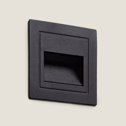 Baliza Exterior LED 3W Empotrable Pared Cuadrado Aluminio Olite