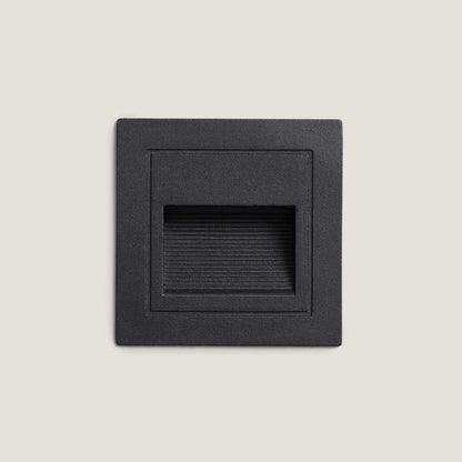 Baliza Exterior LED 3W Empotrable Pared Cuadrado Aluminio Olite