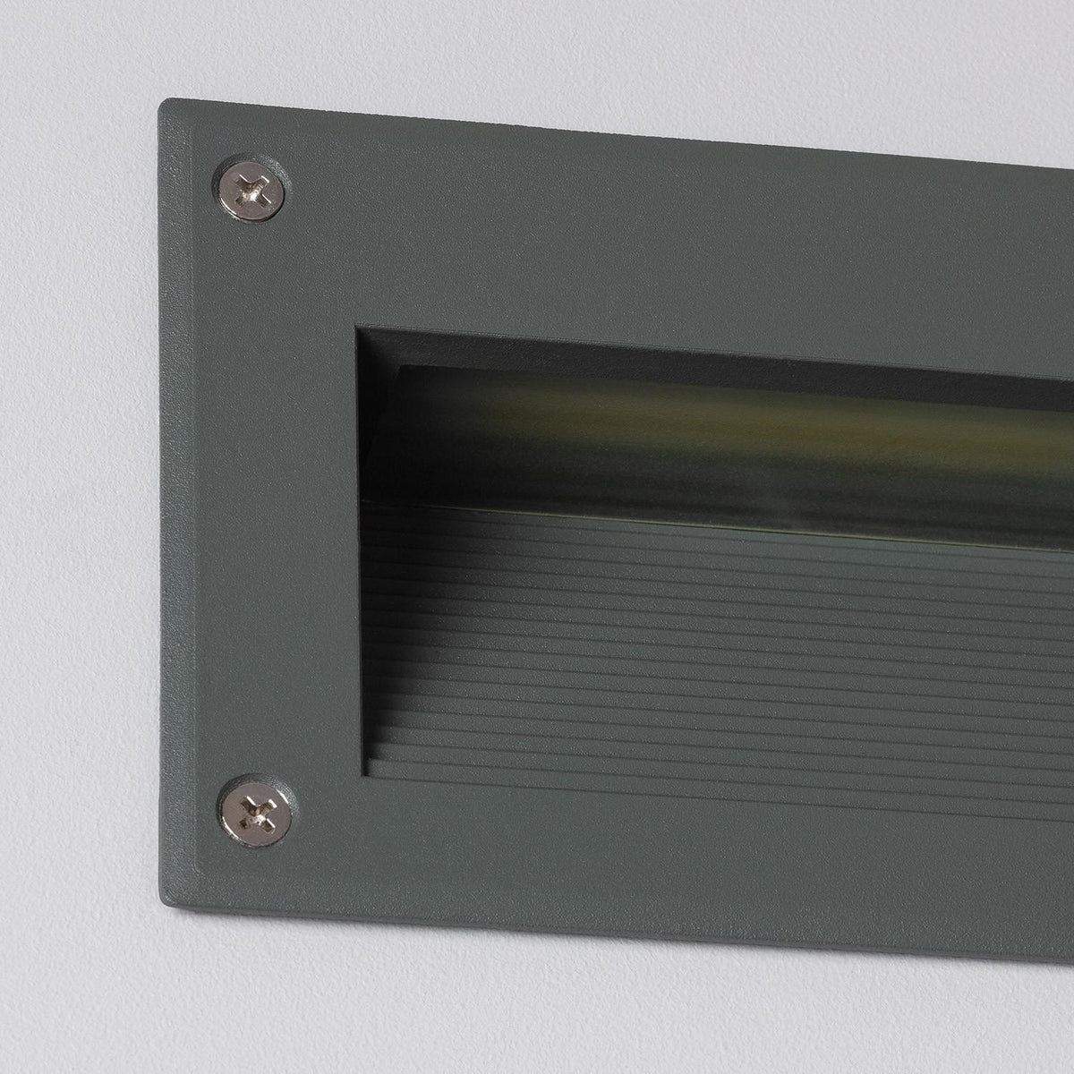 Baliza Exterior LED 3W Empotrable Pared Gris Mystic