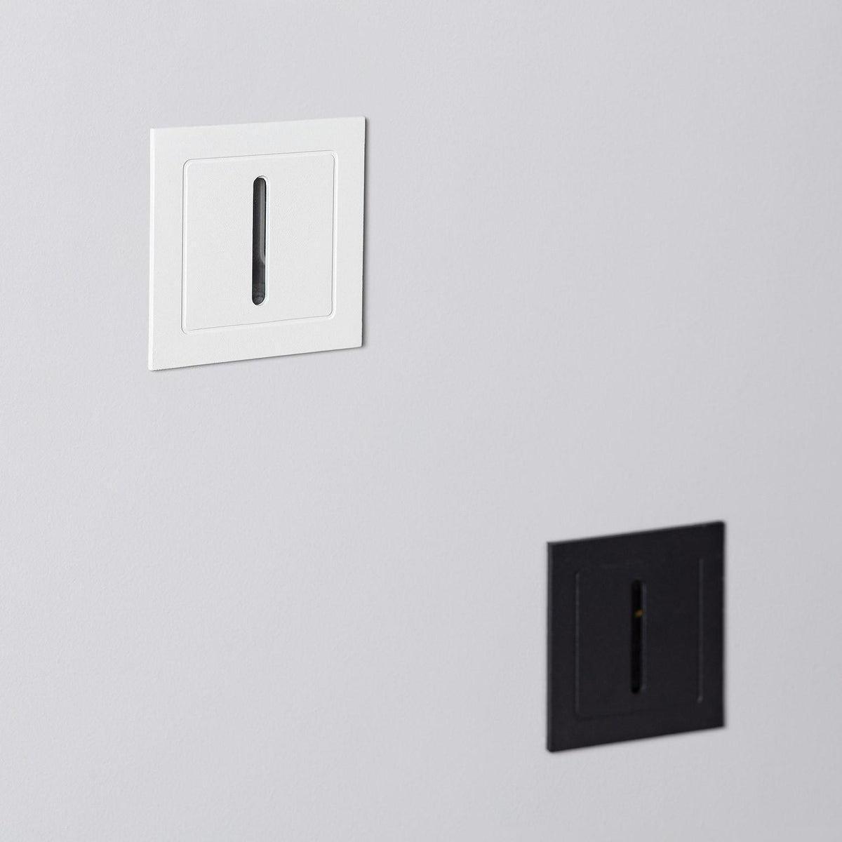 Baliza Exterior LED 3W Empotrable Aluminio Pared Negro Lineal Wabi