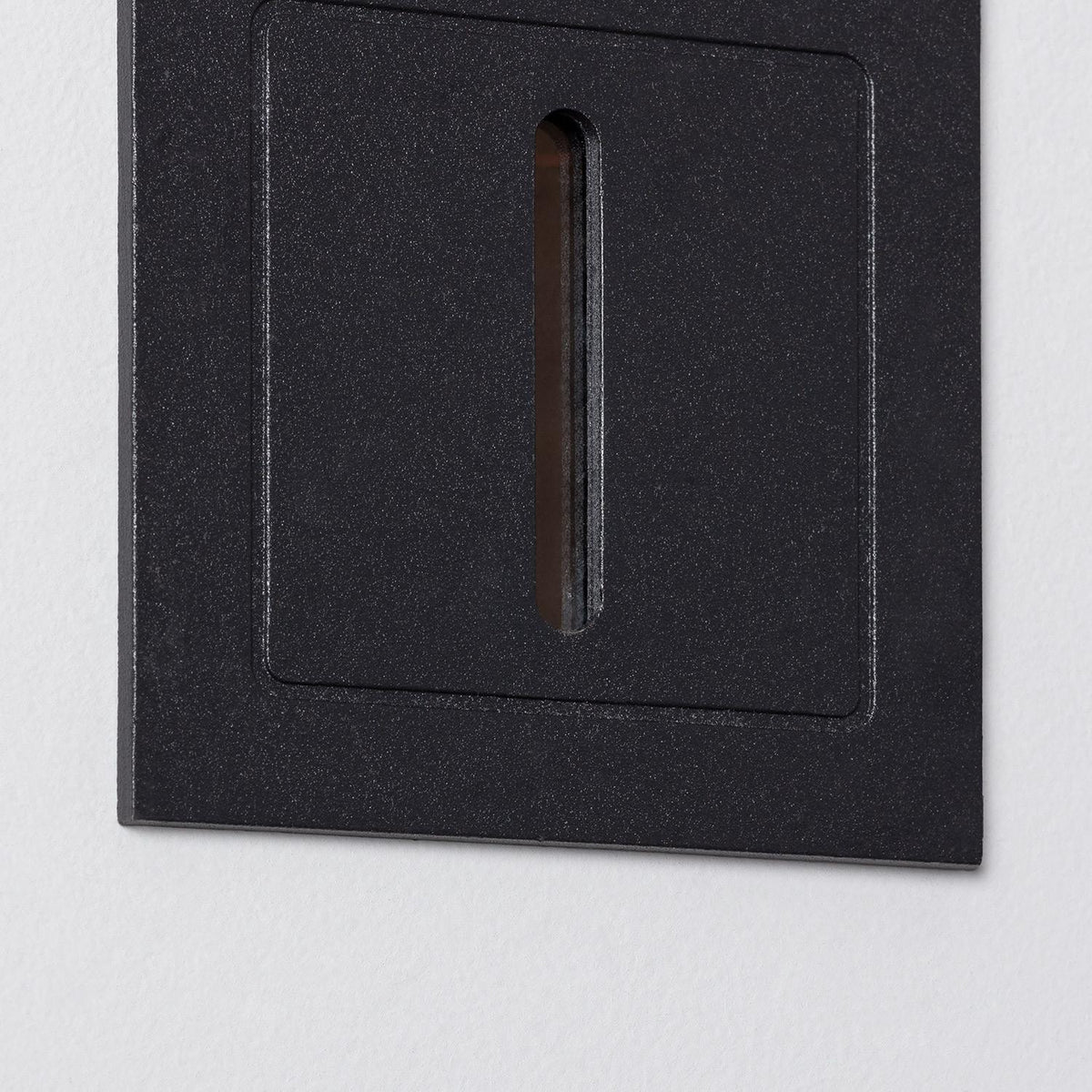 Baliza Exterior LED 3W Empotrable Aluminio Pared Negro Lineal Wabi