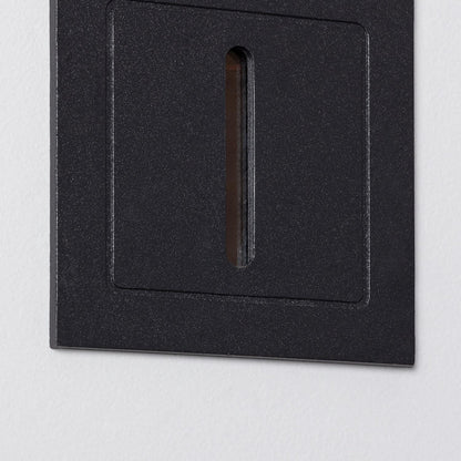 Baliza Exterior LED 3W Empotrable Aluminio Pared Negro Lineal Wabi