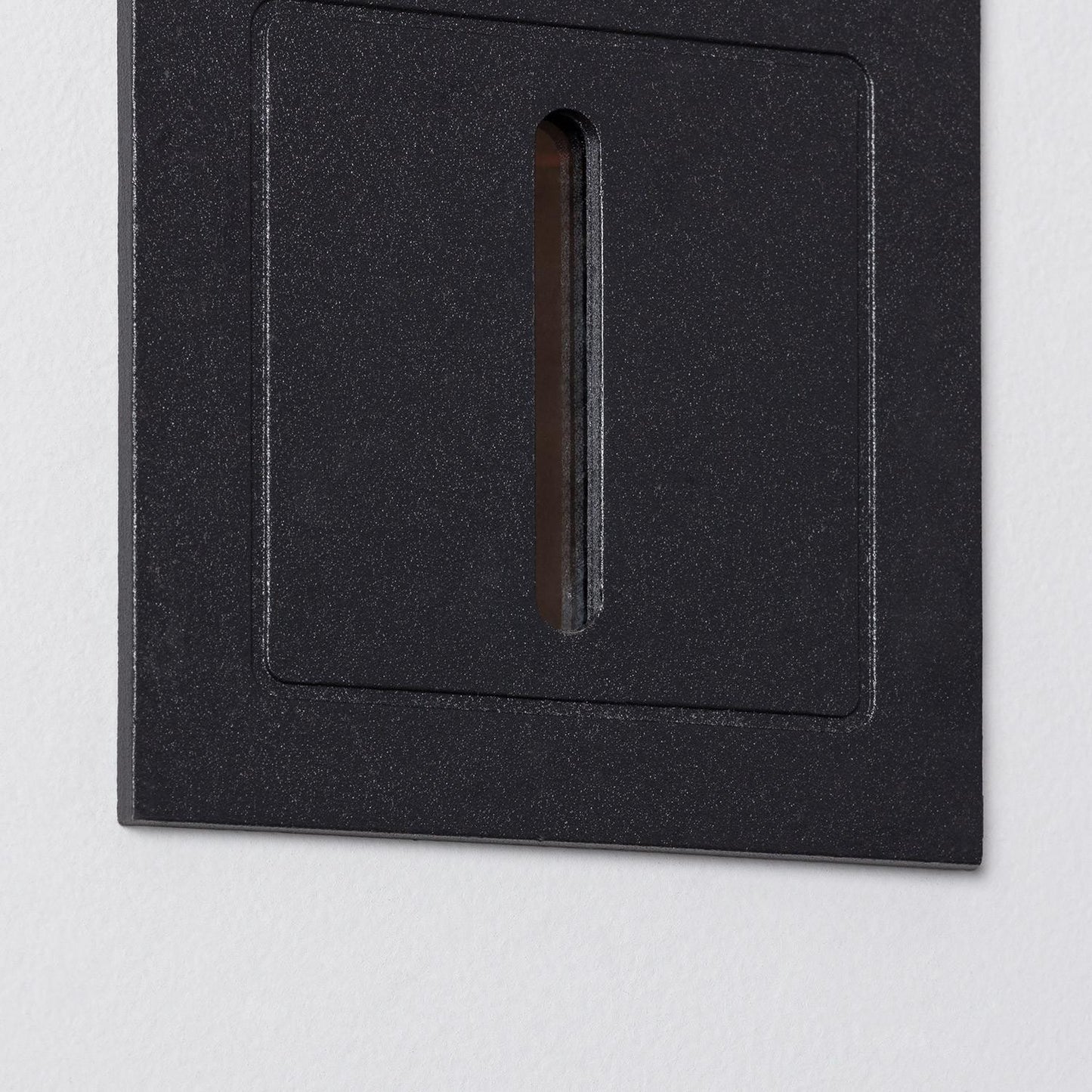 Baliza Exterior LED 3W Empotrable Aluminio Pared Negro Lineal Wabi