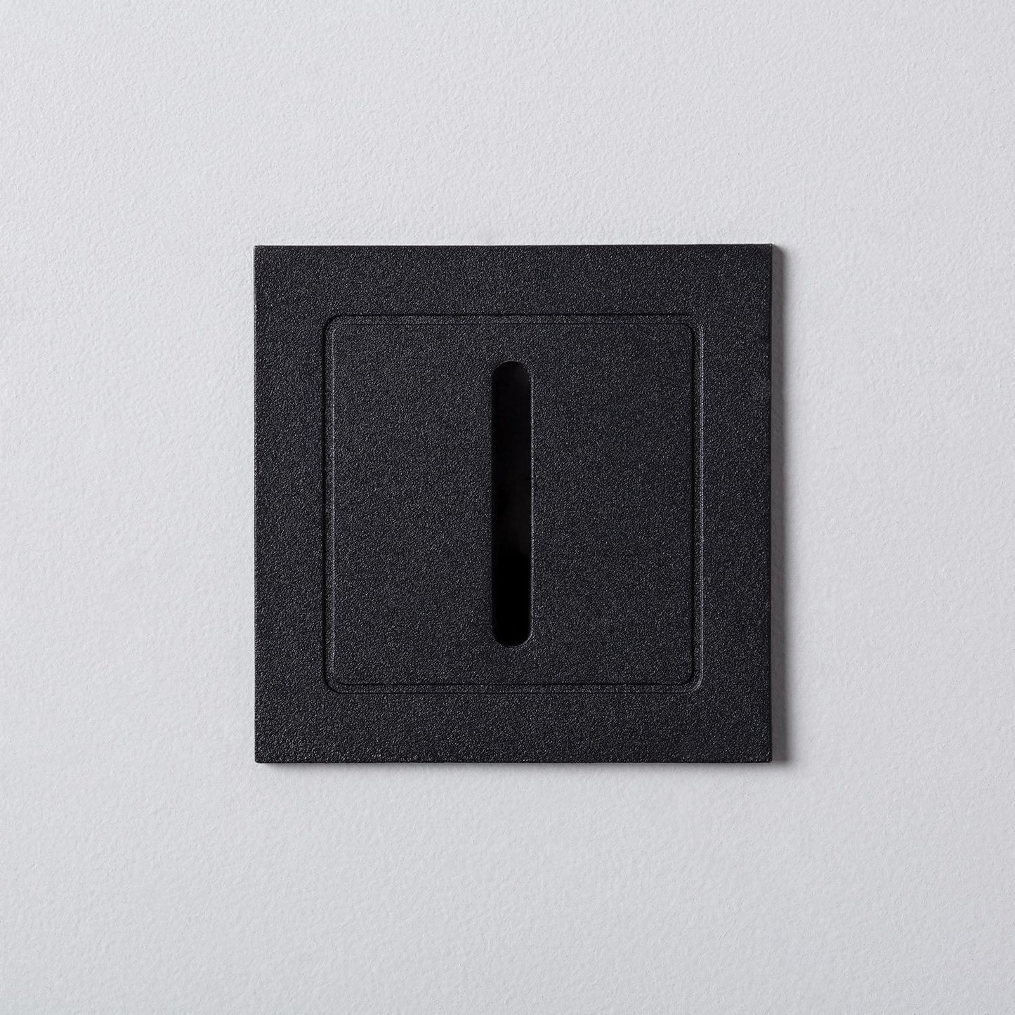 Baliza Exterior LED 3W Empotrable Aluminio Pared Negro Lineal Wabi