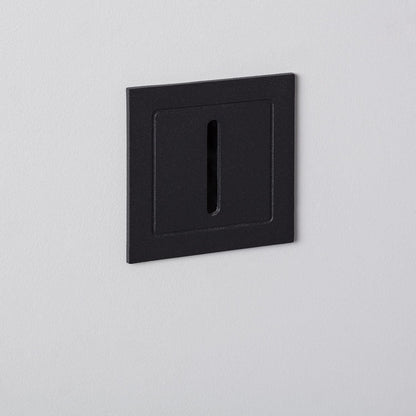 Baliza Exterior LED 3W Empotrable Aluminio Pared Negro Lineal Wabi