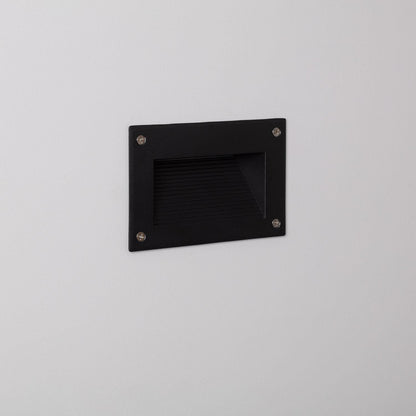 Baliza Exterior LED 3W Empotrable Pared Negro Olite