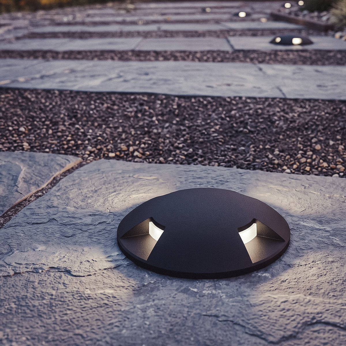 Baliza Exterior LED 3W Empotrable Suelo 4L 24V DC