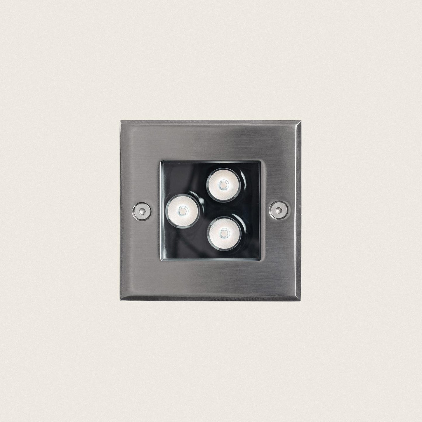 Foco Exterior LED 3W Empotrable Suelo Cuadrado Utopia