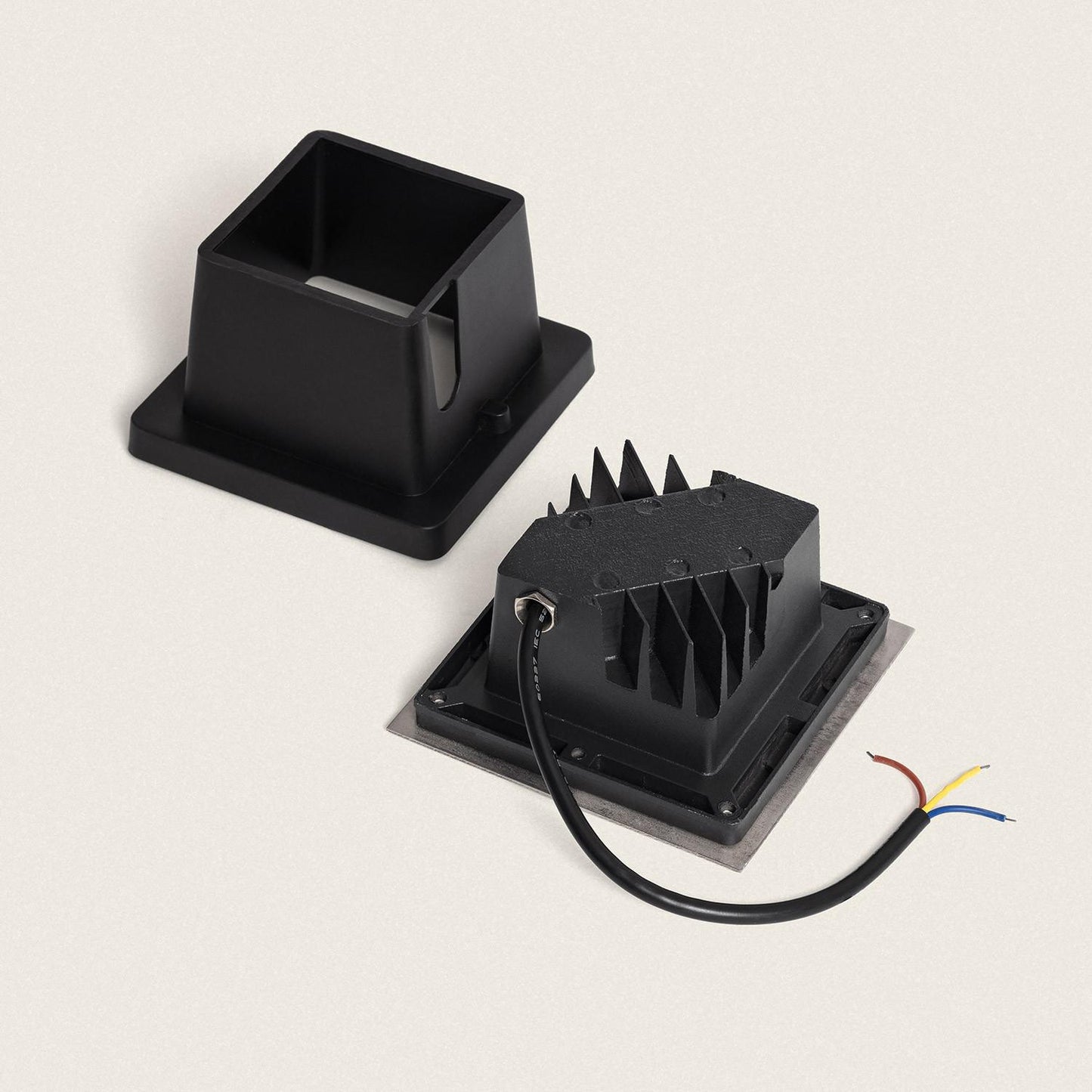 Foco Exterior LED 3W Empotrable Suelo Cuadrado Utopia