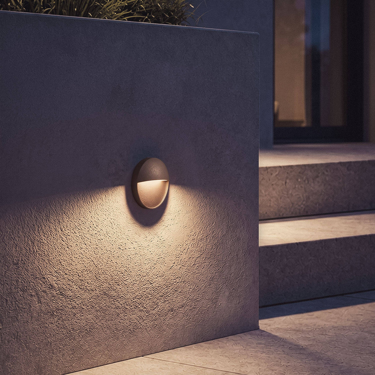 Baliza Exterior LED 3W Superficie Circular Jade