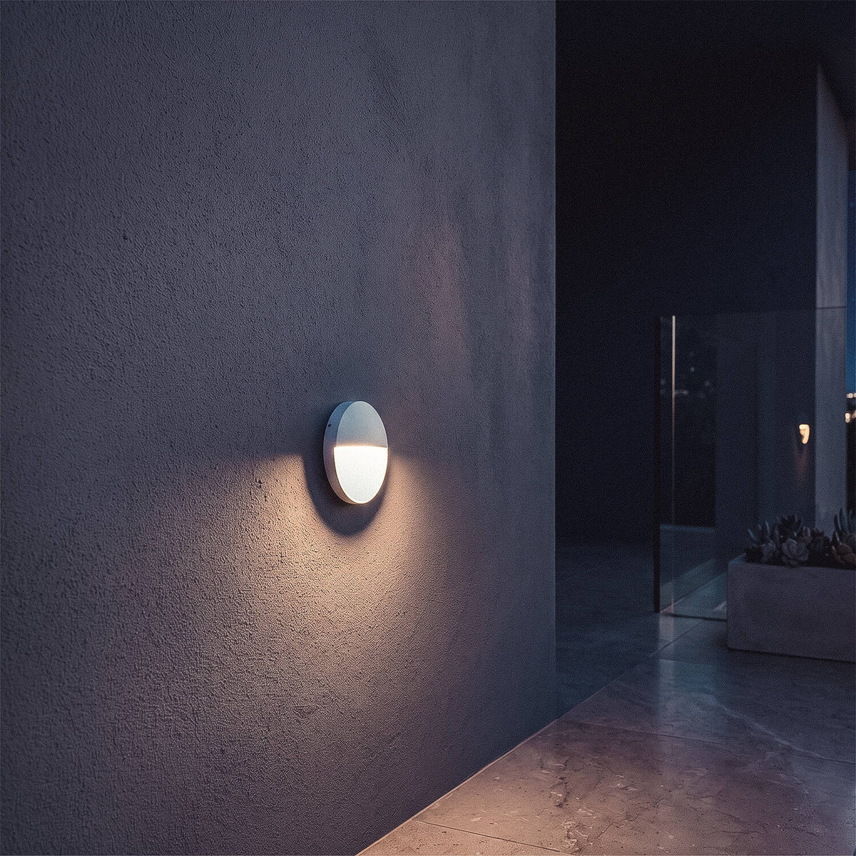 Baliza Exterior LED 3W Superficie Circular Jade