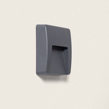 Baliza Exterior LED 3W Superficie Pared Cuadrado Nilsa