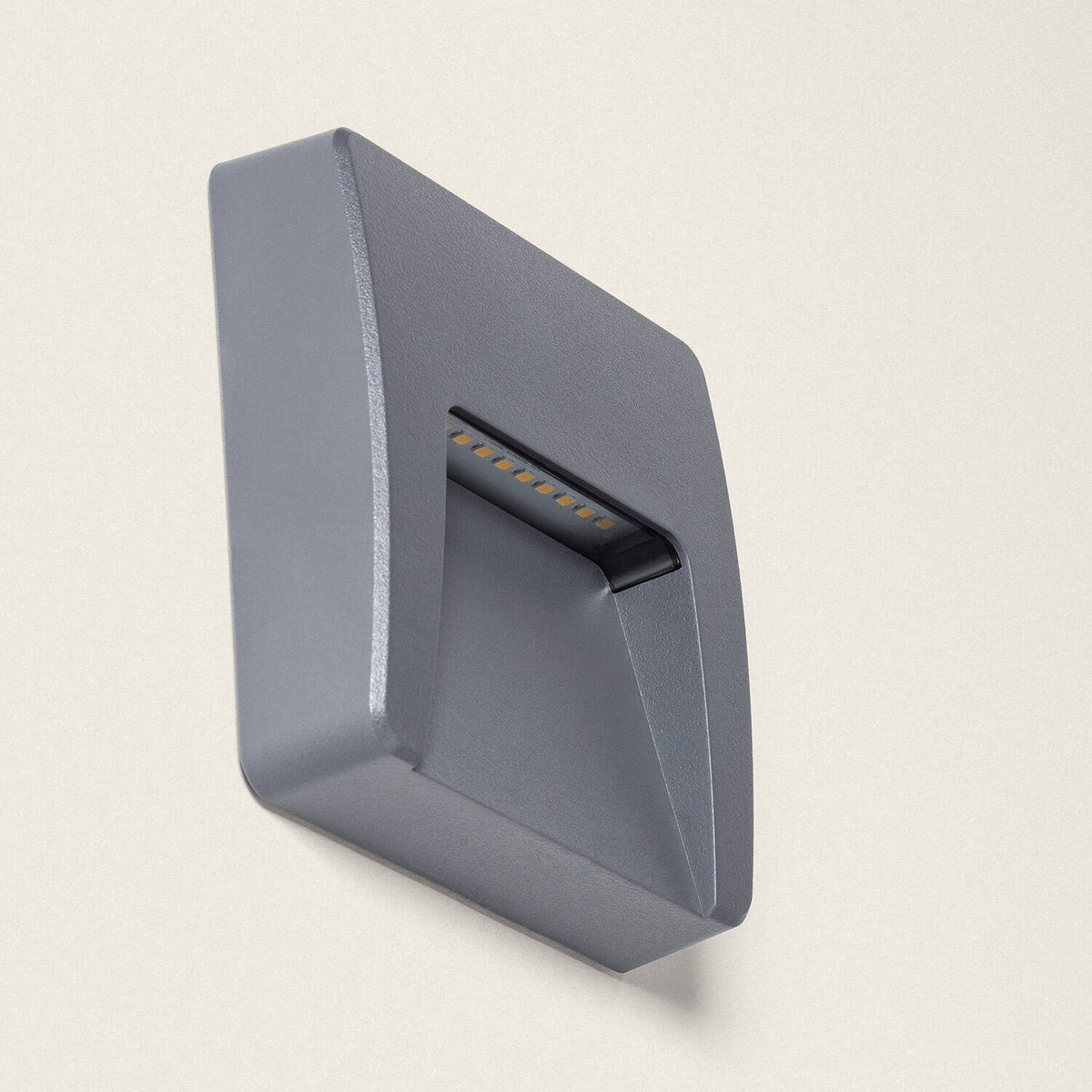Baliza Exterior LED 3W Superficie Pared Cuadrado Nilsa