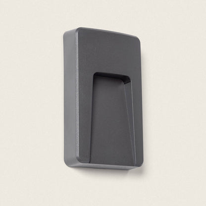 Baliza Exterior LED 3W Superficie Pared Rectangular Nilsa