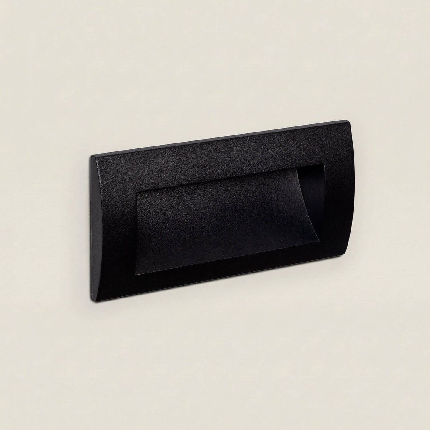 Baliza Exterior LED 4W Empotrable Pared Rectangular Aluminio y Cristal Edulis