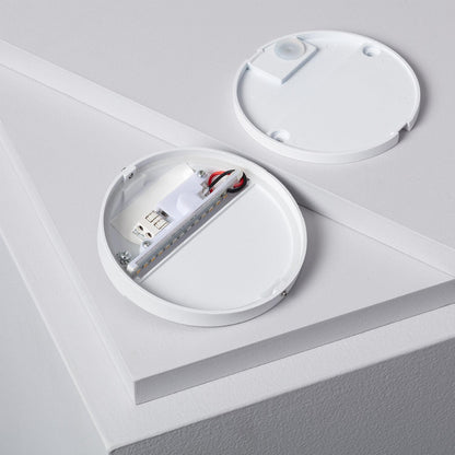 Baliza Exterior LED 4W Superficie Pared Blanco Circular Jade