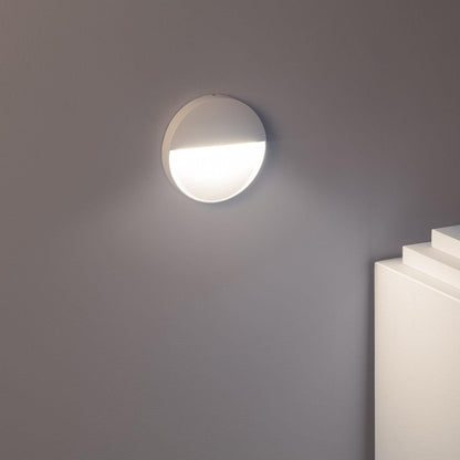 Baliza Exterior LED 4W Superficie Pared Blanco Circular Jade