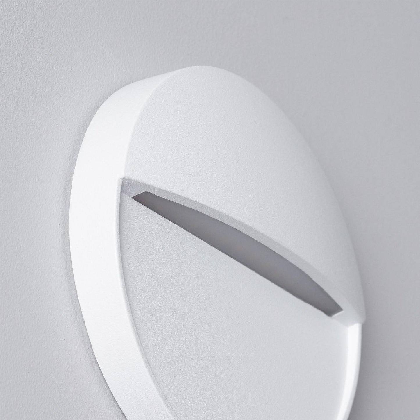 Baliza Exterior LED 4W Superficie Pared Blanco Circular Jade