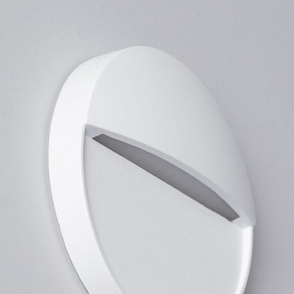 Baliza Exterior LED 4W Superficie Pared Blanco Circular Jade