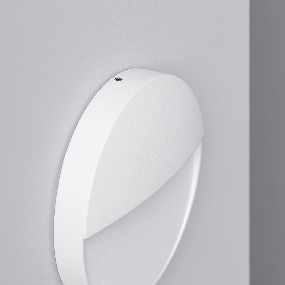 Baliza Exterior LED 4W Superficie Pared Blanco Circular Jade