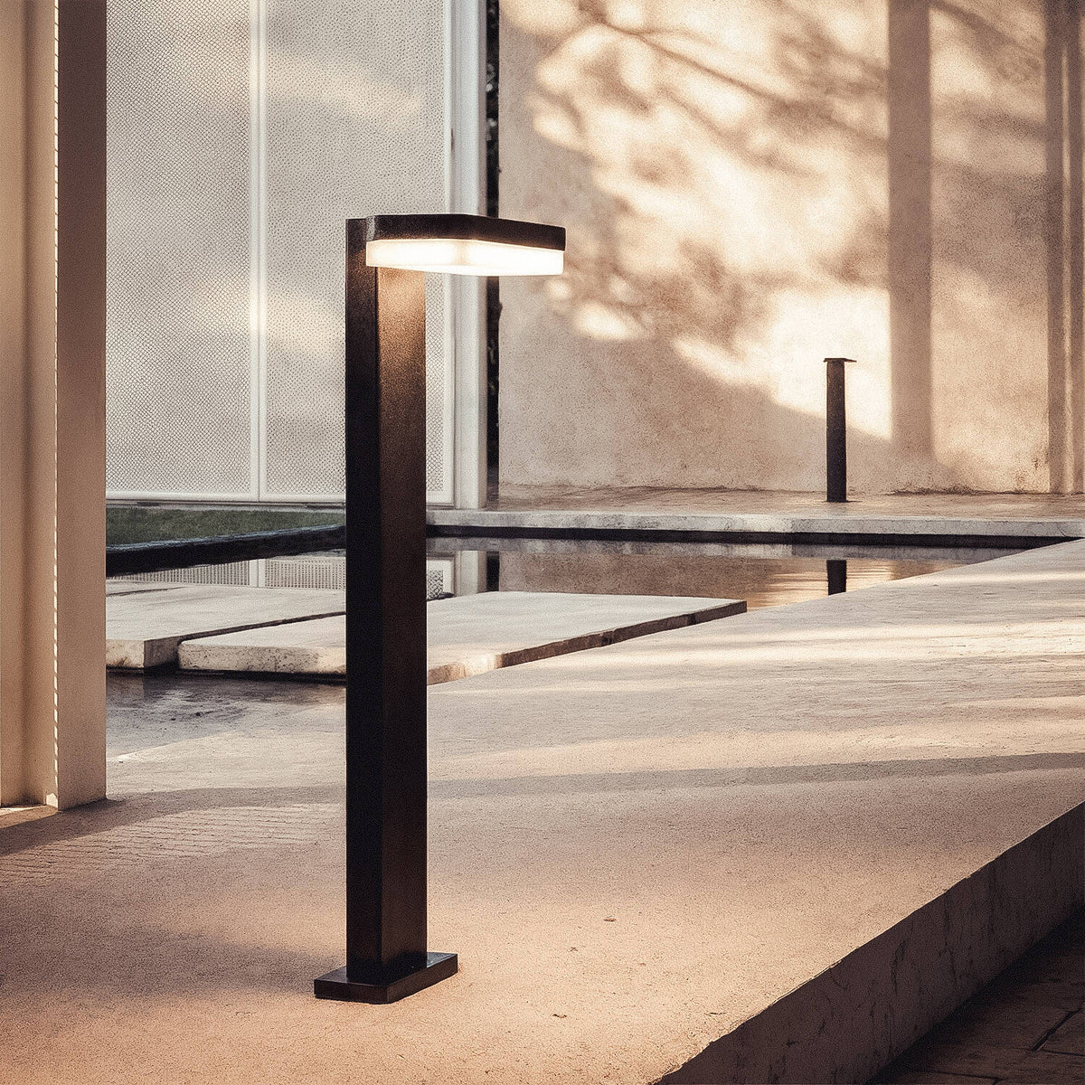 Baliza Exterior LED 50cm 10W Aluminio Mirto Negro