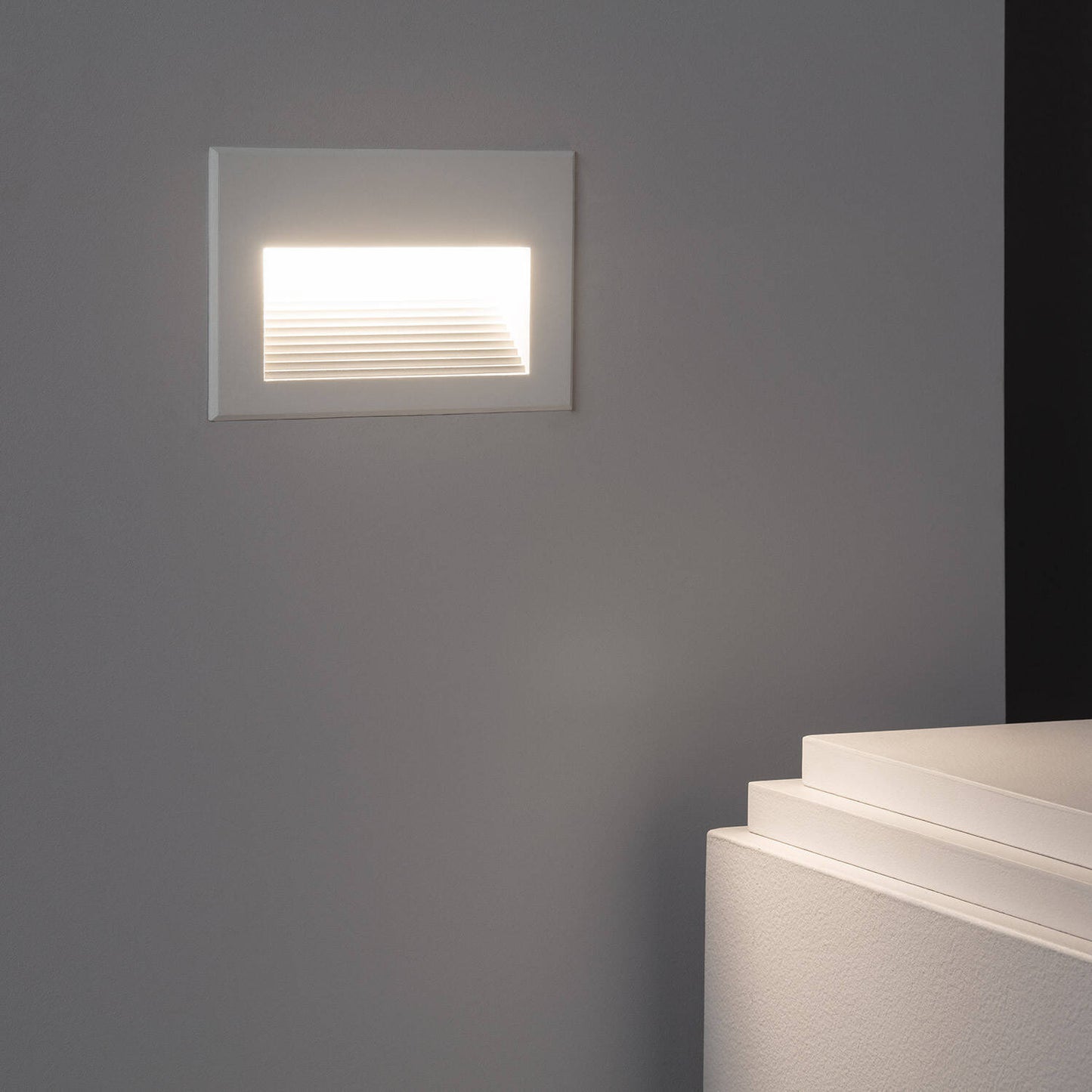 Baliza Exterior LED 5W Empotrable Pared Aluminio Olite Horizon