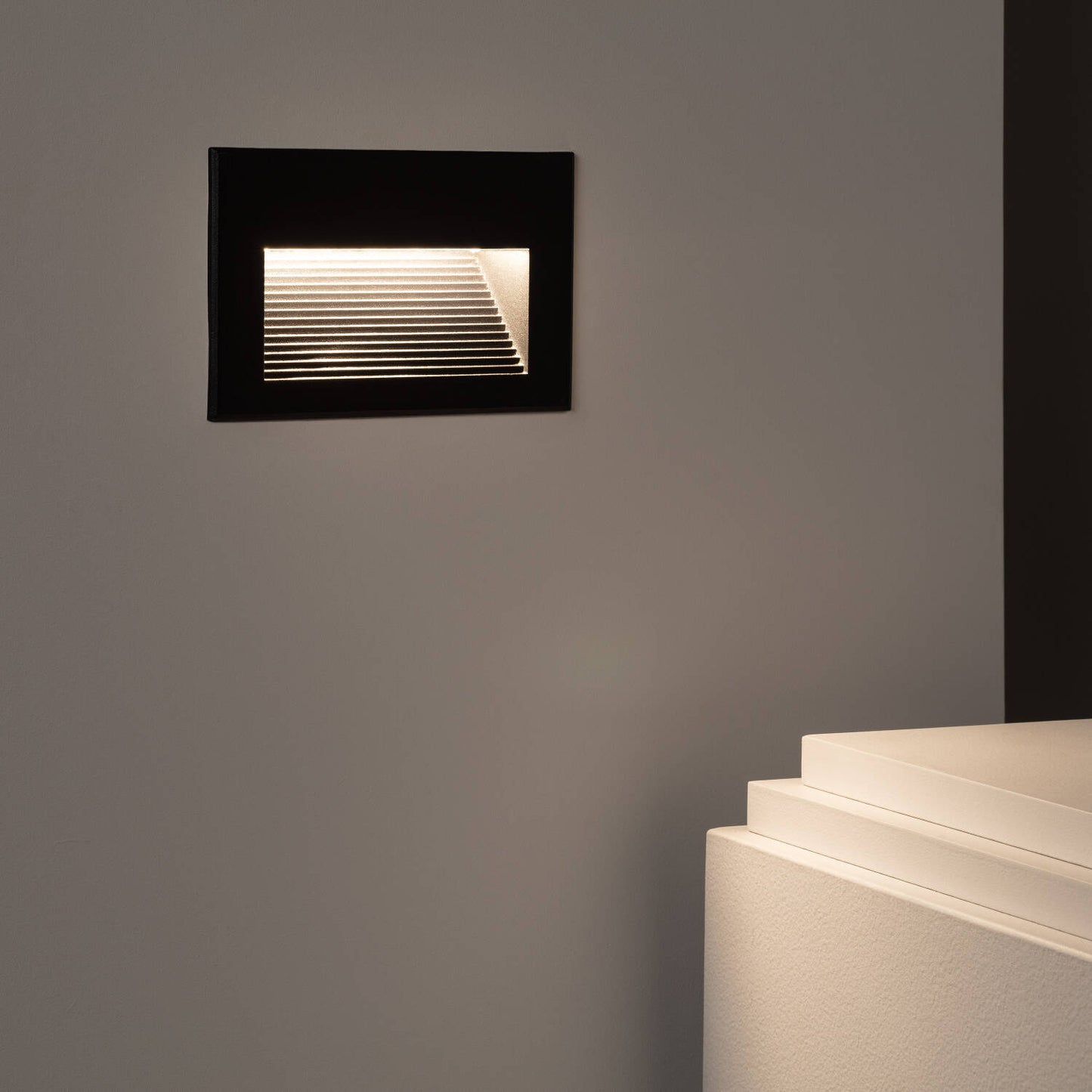 Baliza Exterior LED 5W Empotrable Pared Aluminio Olite Horizon