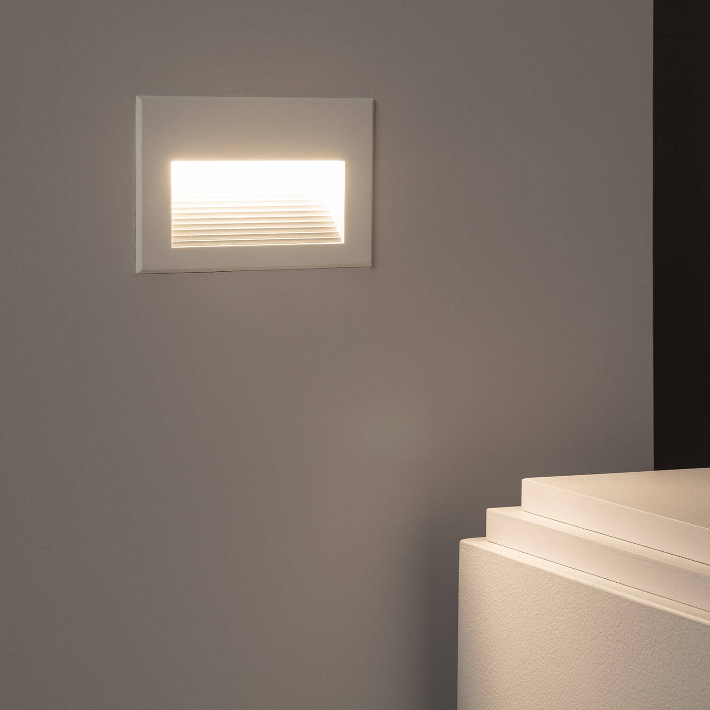 Baliza Exterior LED 5W Empotrable Pared Aluminio Olite Horizon