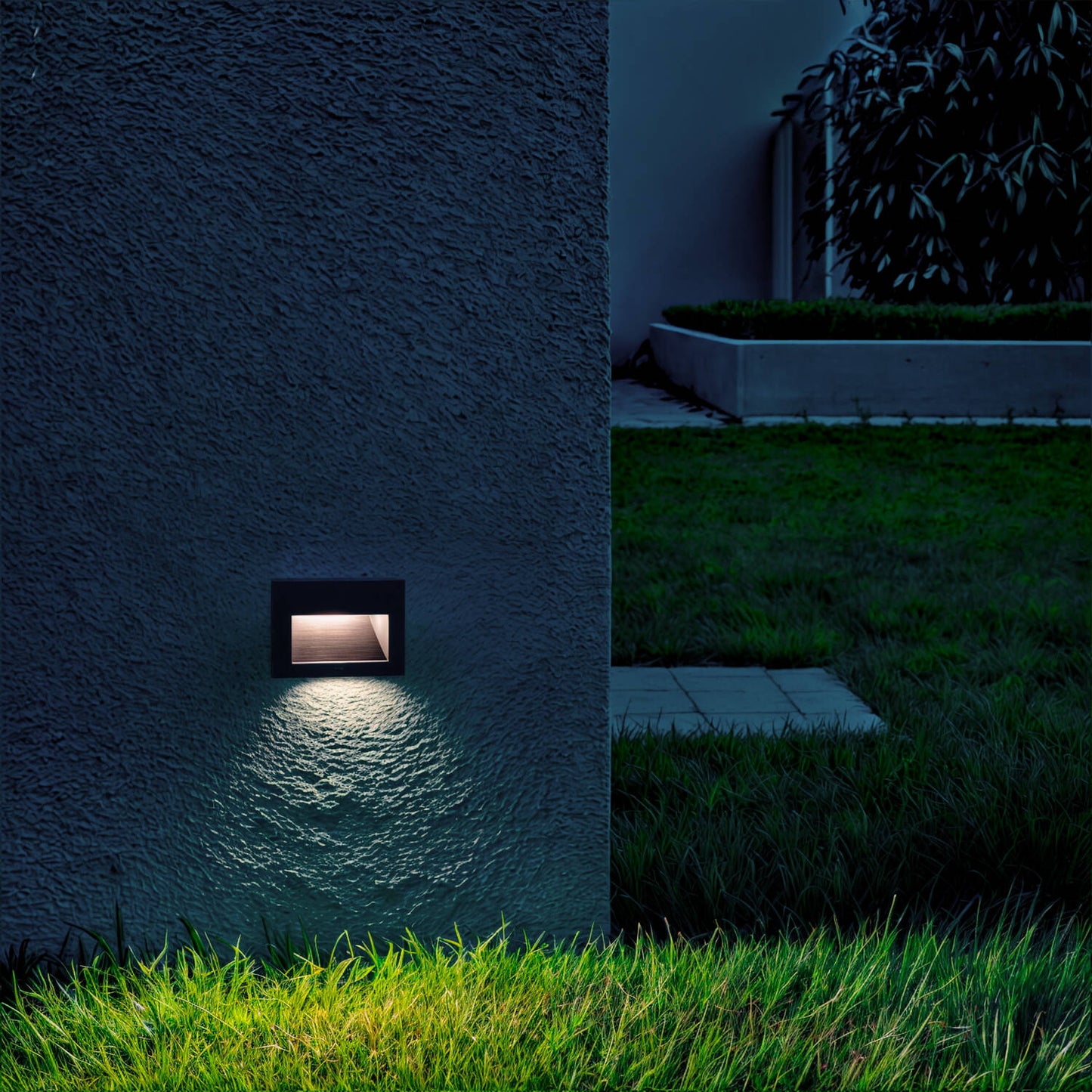 Baliza Exterior LED 5W Empotrable Pared Aluminio Olite Horizon