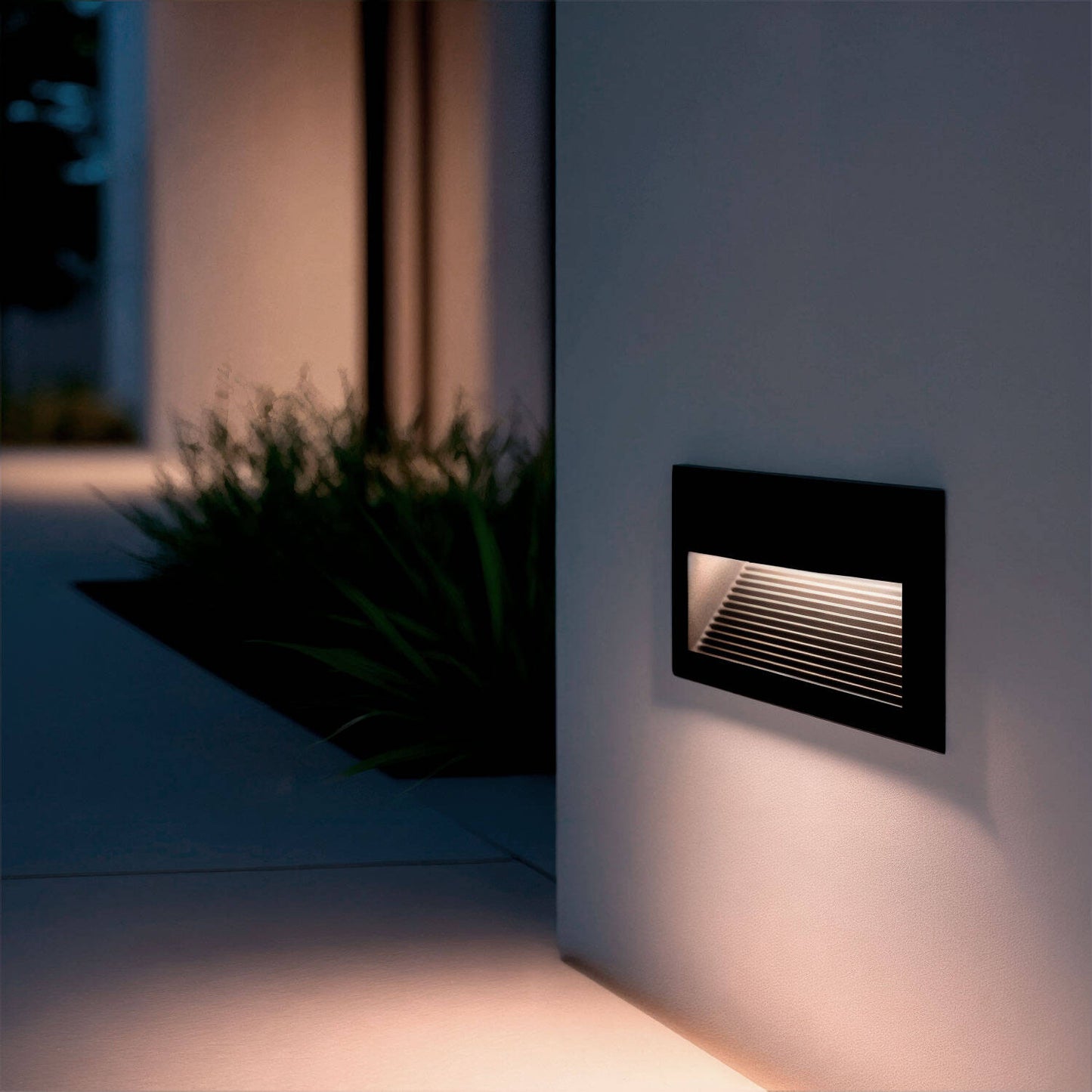 Baliza Exterior LED 5W Empotrable Pared Aluminio Olite Horizon