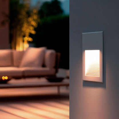 Baliza Exterior LED 5W Empotrable Pared Aluminio Olite