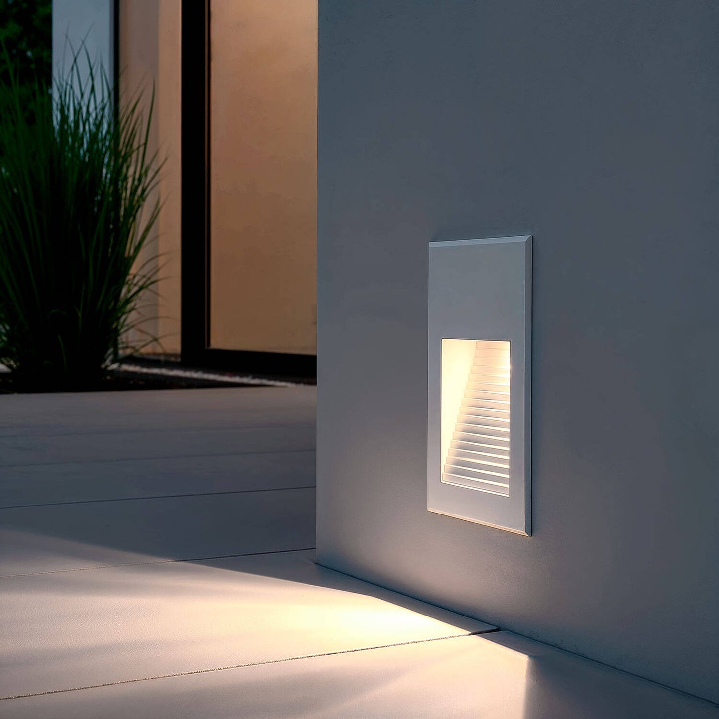 Baliza Exterior LED 5W Empotrable Pared Aluminio Olite