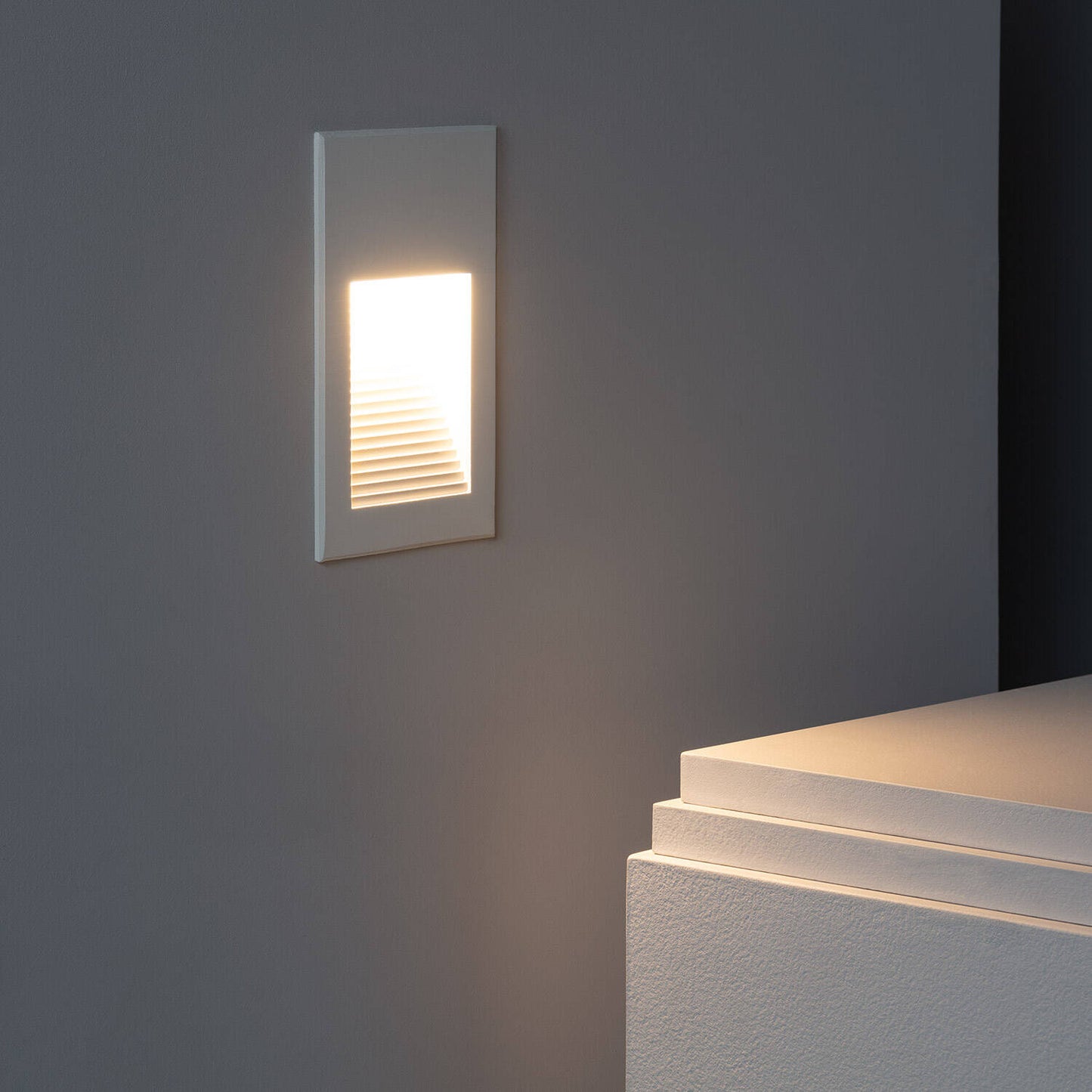 Baliza Exterior LED 5W Empotrable Pared Aluminio Olite