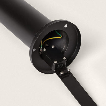 Baliza Exterior LED 5W Superficie Pie 30cm Acero Inoxidable Inti Negro