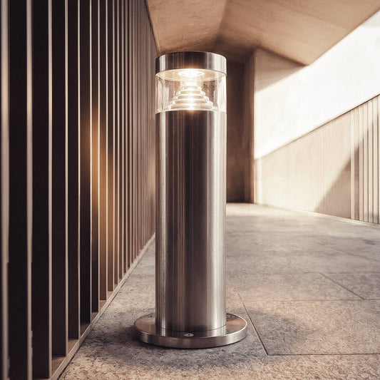 Baliza Exterior LED 5W Superficie Pie 30cm Acero Inoxidable Inti