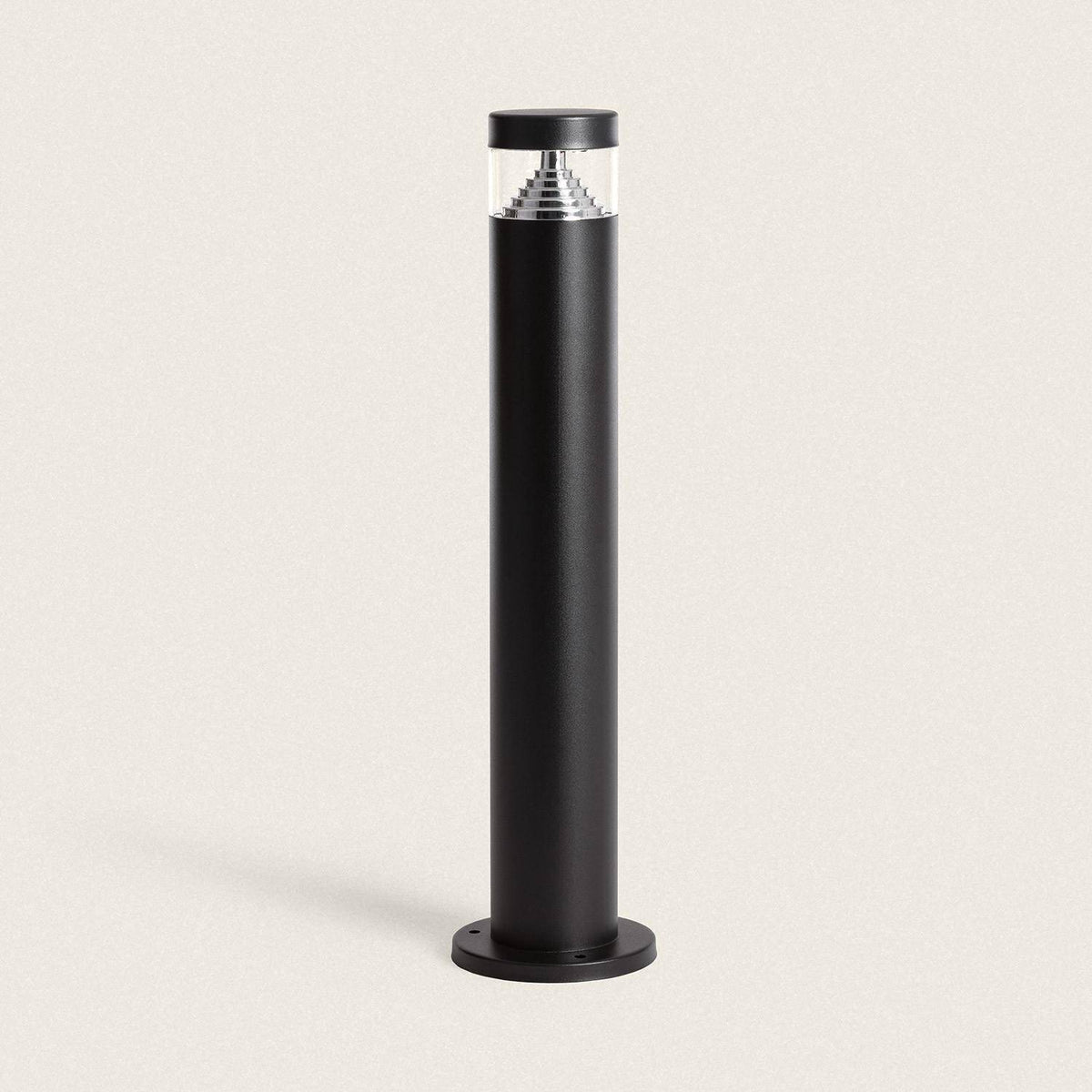 Baliza Exterior LED 5W Superficie Pie 50cm Acero Inoxidable Inti Negro