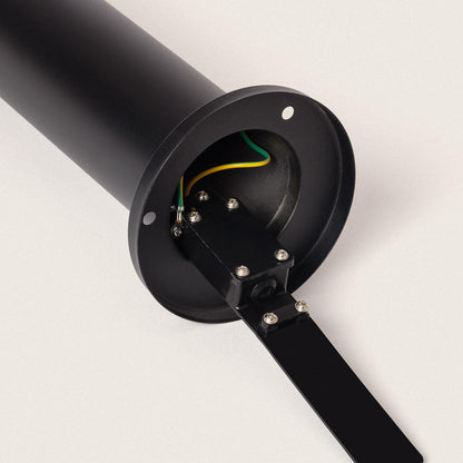 Baliza Exterior LED 5W Superficie Pie 50cm Acero Inoxidable Inti Negro