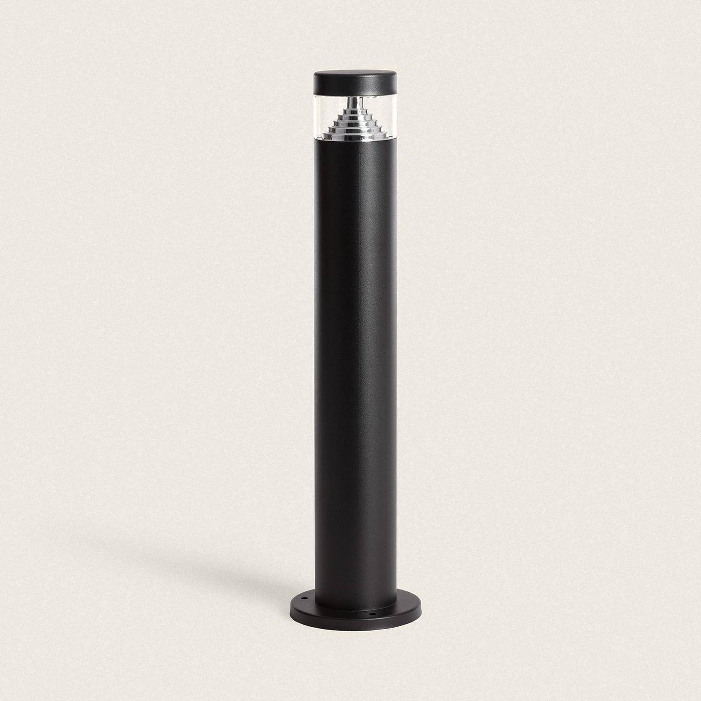 Baliza Exterior LED 5W Superficie Pie 50cm Acero Inoxidable Inti Negro