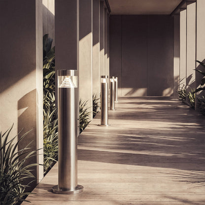 Baliza Exterior LED 5W Superficie Pie 50cm Acero Inoxidable Inti