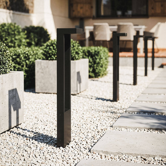 Baliza Exterior LED 65cm 10W Aluminio Droxe Negro