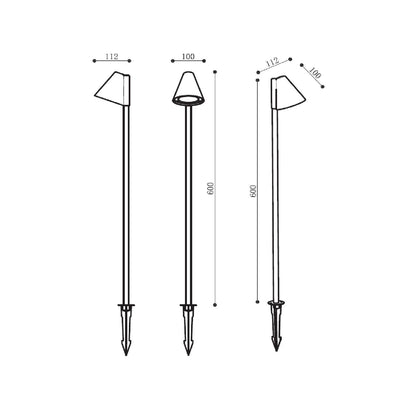 Baliza Exterior LED 6W 60 cm con Pincho Drimlec