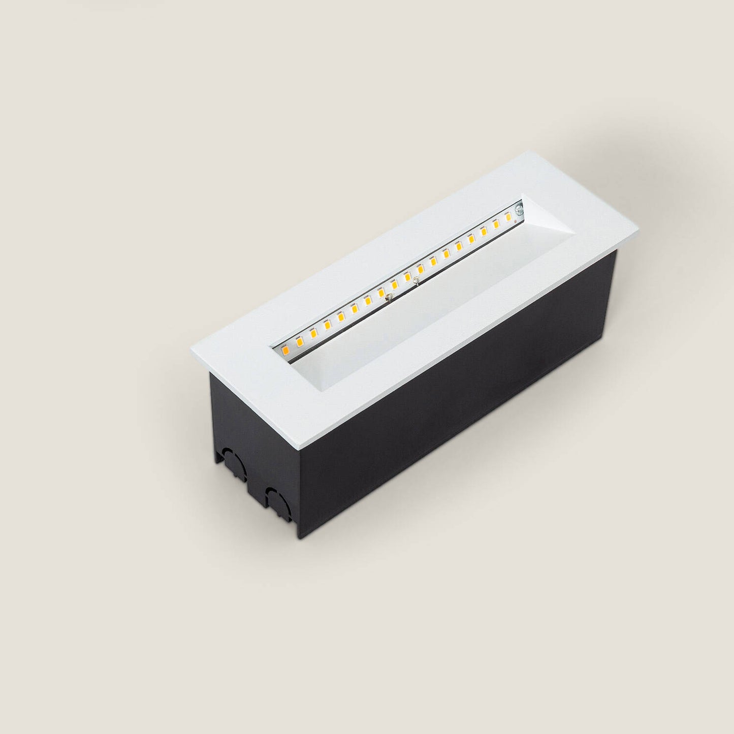 Baliza Exterior LED 7W Empotrable Pared Rectangular Aluminio Blanco Groult