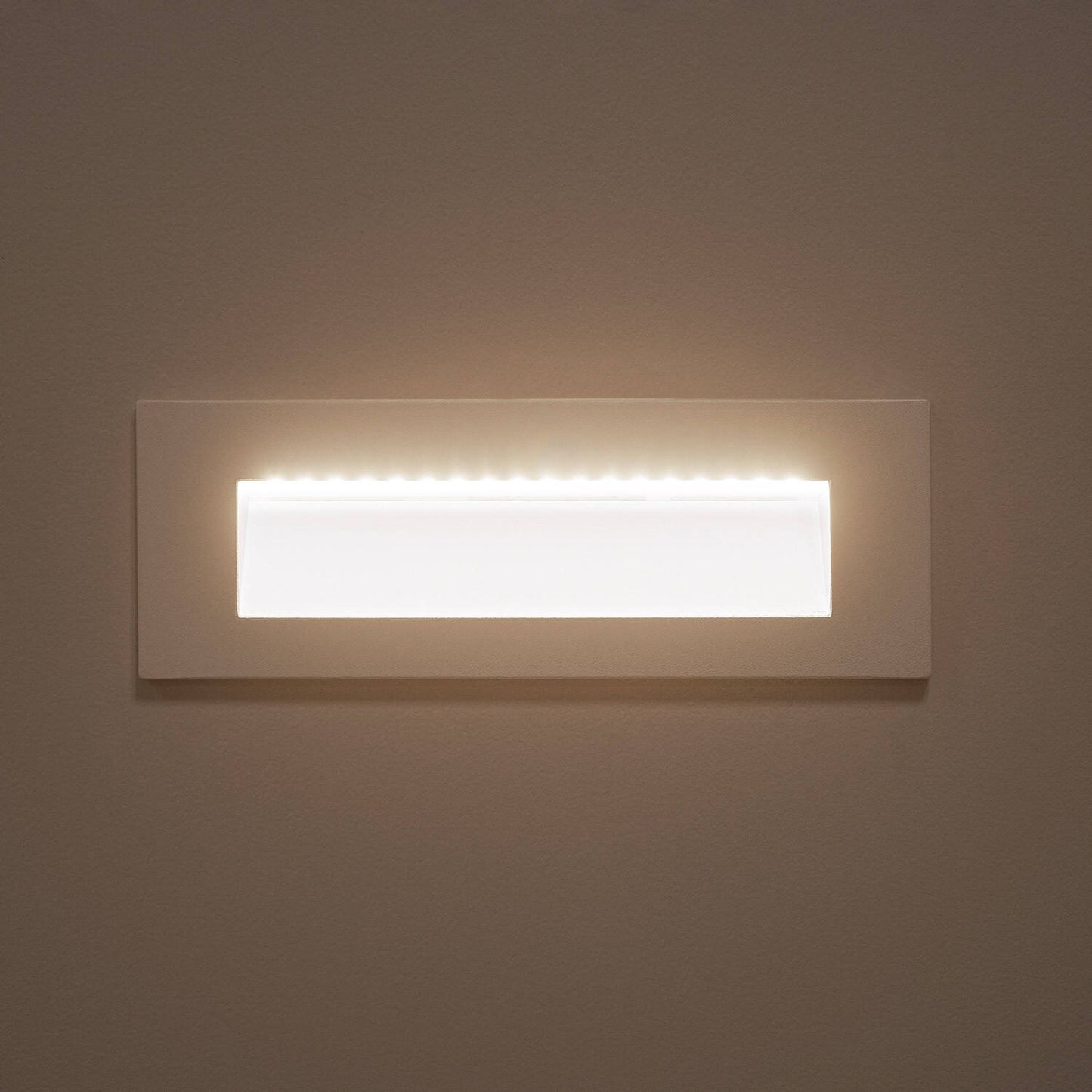 Baliza Exterior LED 7W Empotrable Pared Rectangular Aluminio Blanco Groult