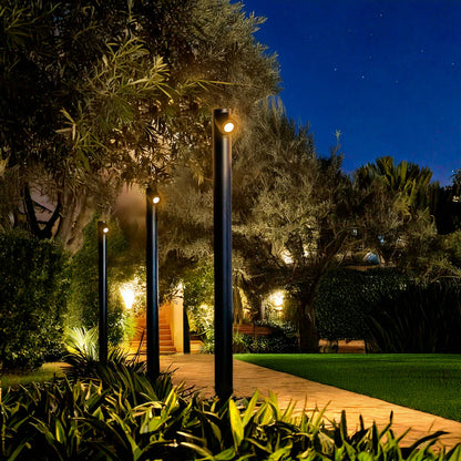 Baliza Exterior LED 6W Superficie Pie 80cm Aluminio Rihard