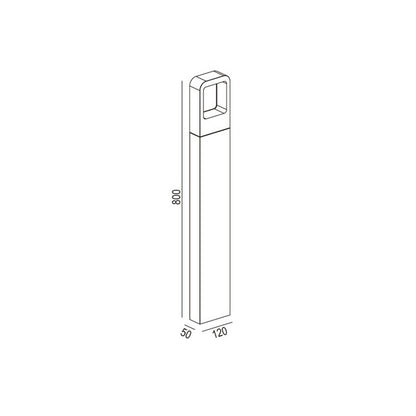Baliza Exterior LED 6W Superficie Pie 80cm Emerita